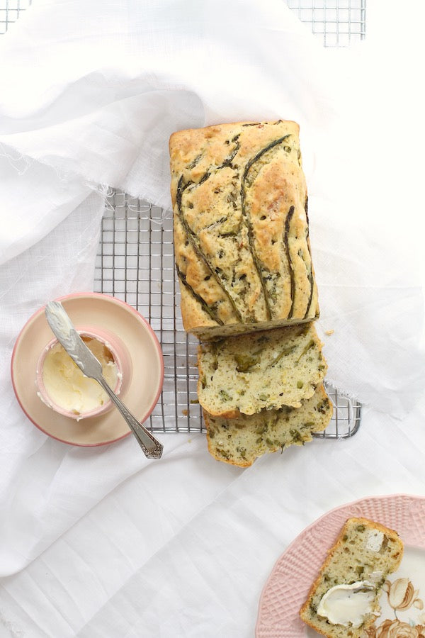 Cheesy Roasted Asparagus Loaf