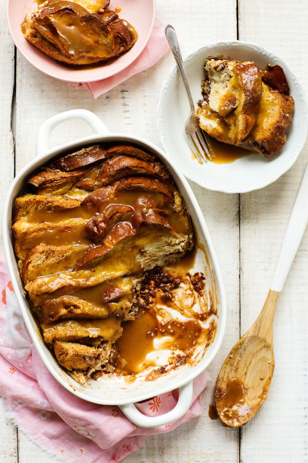 Chocolate Chip Bread and Butter Pudding