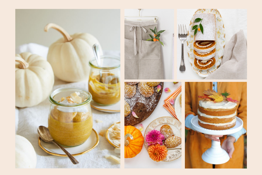 Four Pumpkin Dessert and Apron Pairings