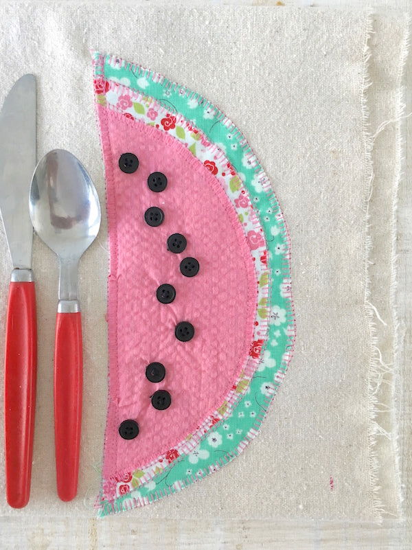 DIY WATERMELON NAPKINS