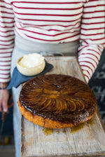 Apple Upside-Down Skillet Corn Cake