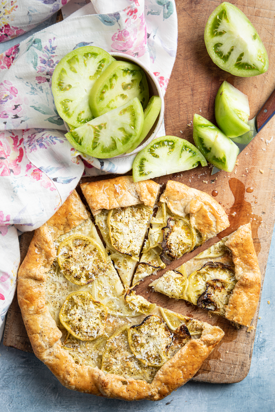 Rustic Green Tomato Galette