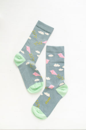 DAYDREAMER CREW SOCKS (BLUE)